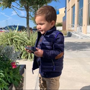 Toddler Boy Puffer Vest SIZE 12-18months BLUE